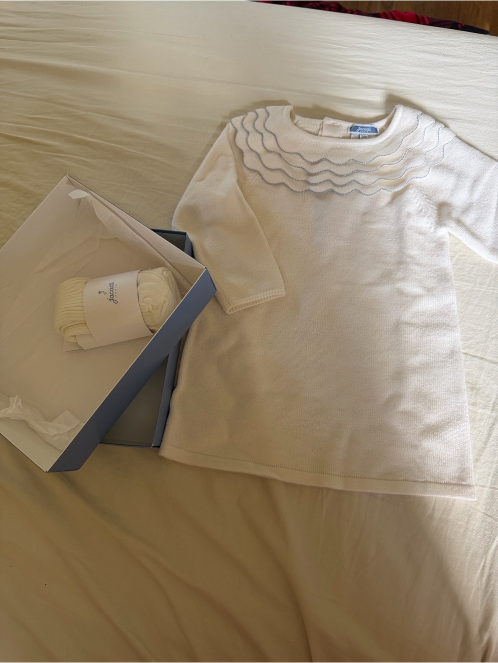 Jacadi Blue Box with White Logo
